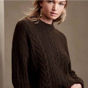 Banana Republic Dark Brown Crewneck Sweater